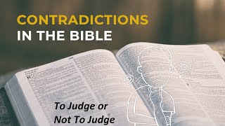 To Judge or Not To Judge (Matthew 7 : 1 – 6)